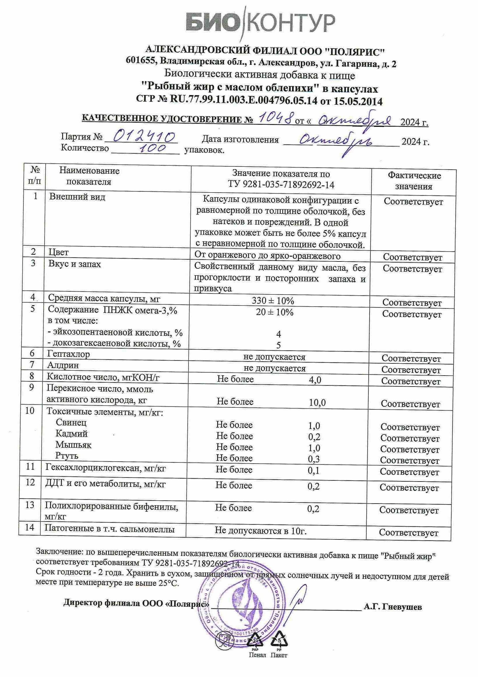 Паспорт №102024